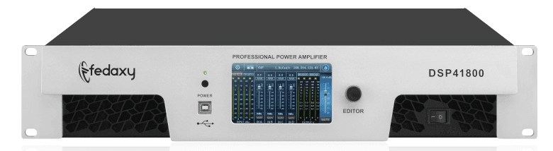DSP41800 DSP 2U 4 Channel 4x1800W Class TD Power Amplifier