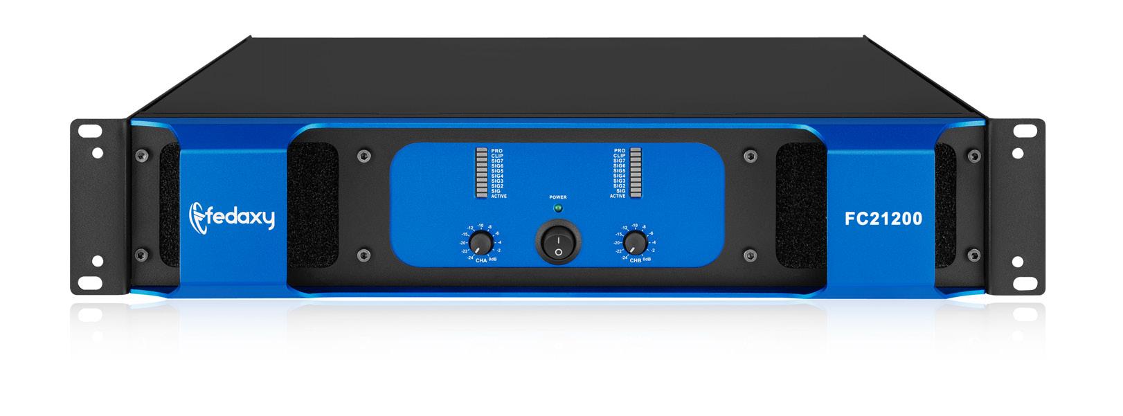 FC21200 2 Channel 2x1200W Class H Power Amplifier