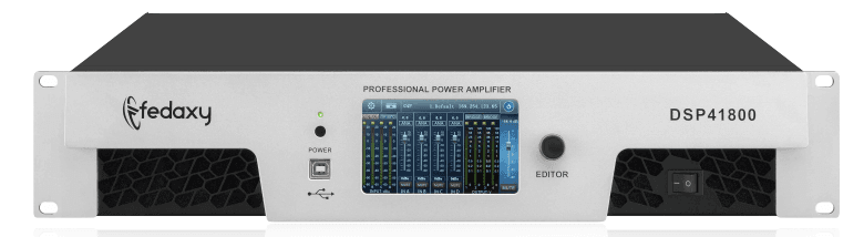 DSP41800 DSP 2U 4 Channel 4x1800W Class TD Power Amplifier