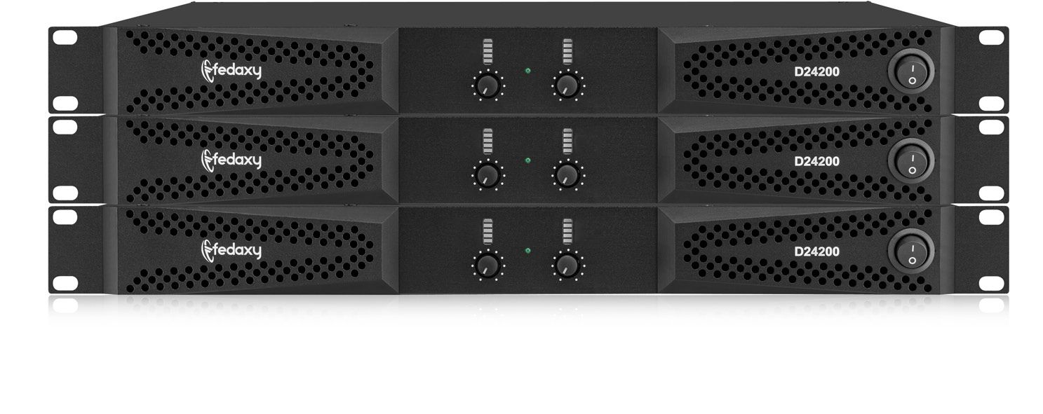D24200 1U 2 Channel 2x4200W Class D Power Amplifier
