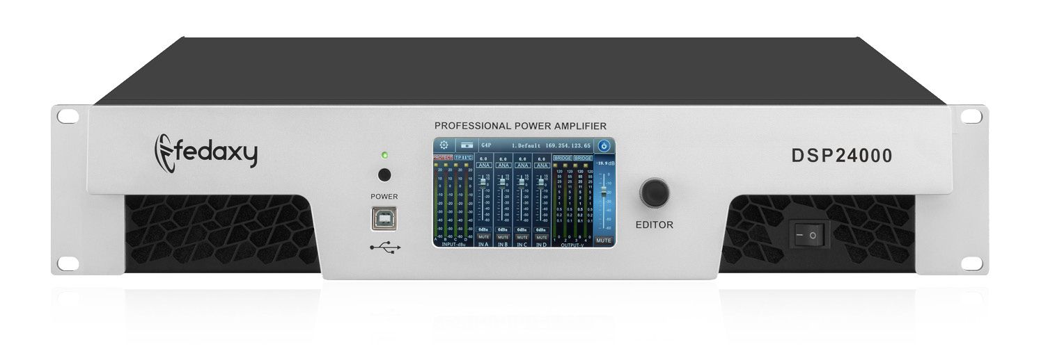 DSP24000 DSP 2U 2 Channel 2x2400W Class TD Power Amplifier