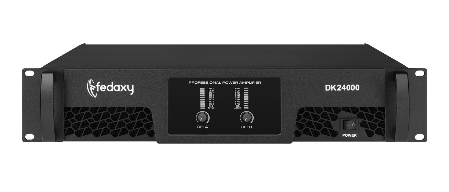 DK24000 2U 2 Channel 2x2400W Class TD Power Amplifier