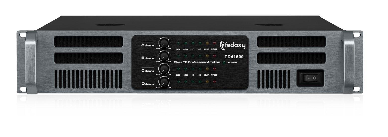 TD41600 2U 4 Channel 4x1600W Class TD Power Amplifier
