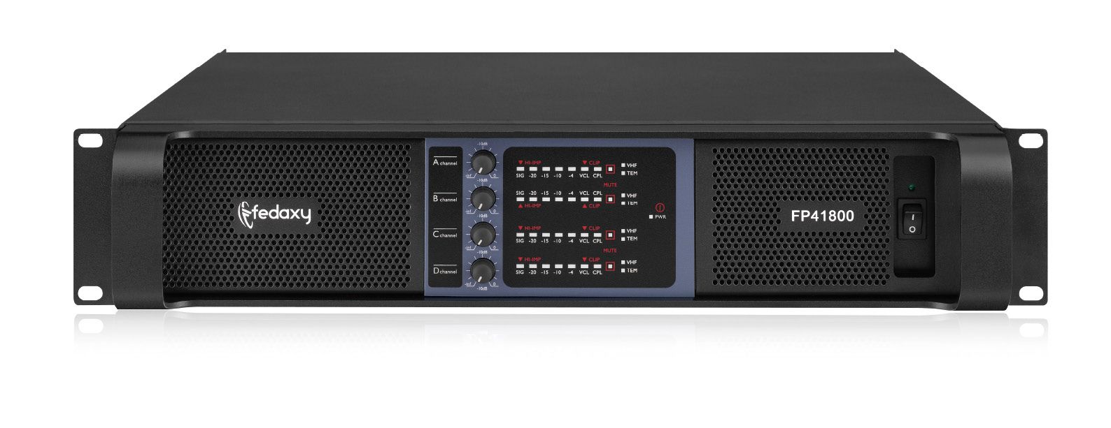 FP41800 2U 4 Channel 4x1800W Class TD Power Amplifier