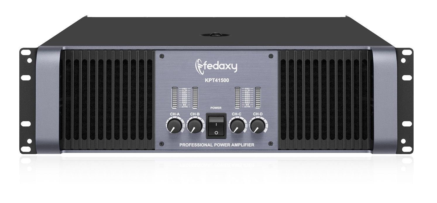 KPT41500 3U 4 Channel 4x1500W Class H Power Amplifier
