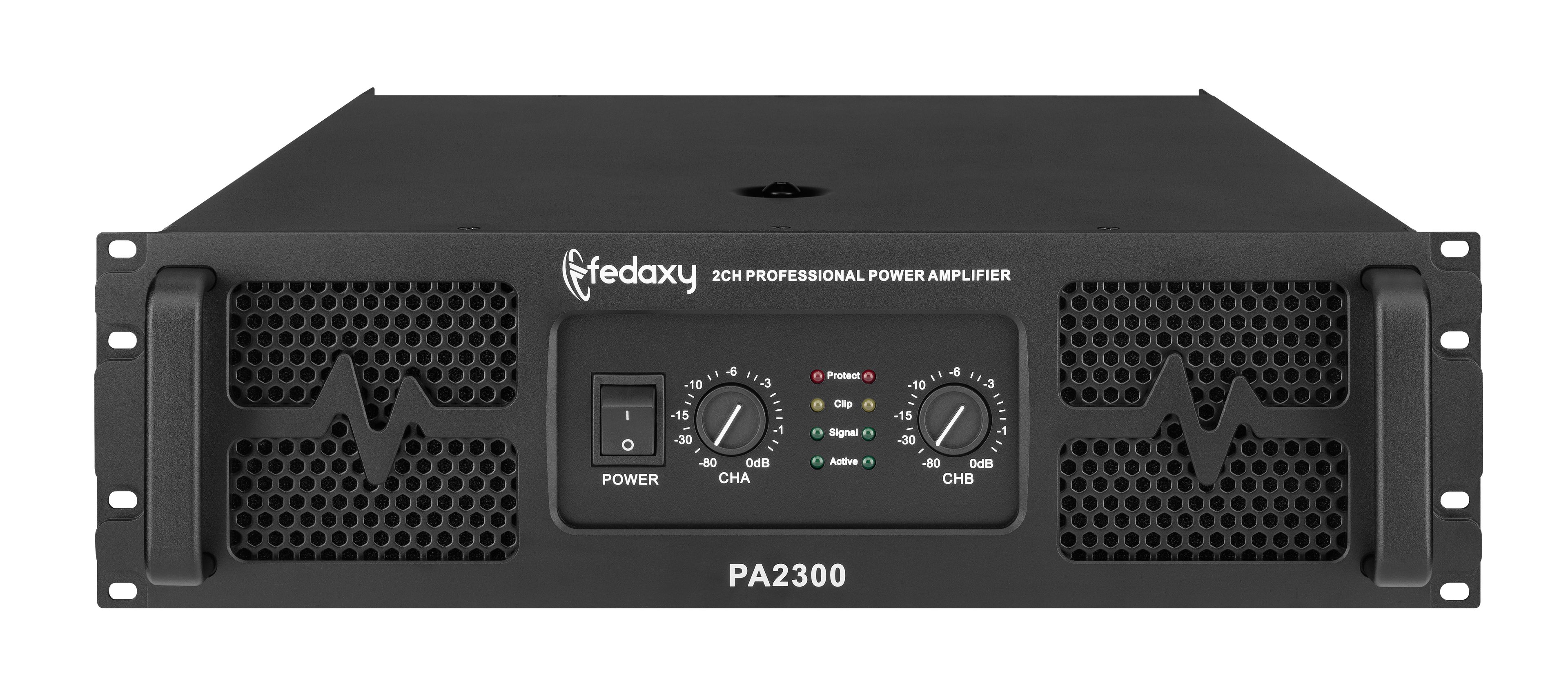 PA2300 3U 2 Channel 2x2300W Class H Power Amplifier