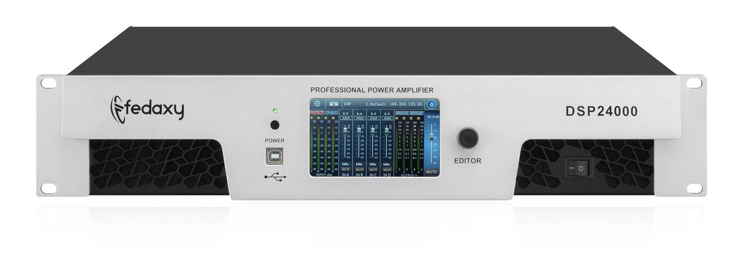 DSP24000 DSP 2U 2 Channel 2x2400W Class TD Power Amplifier