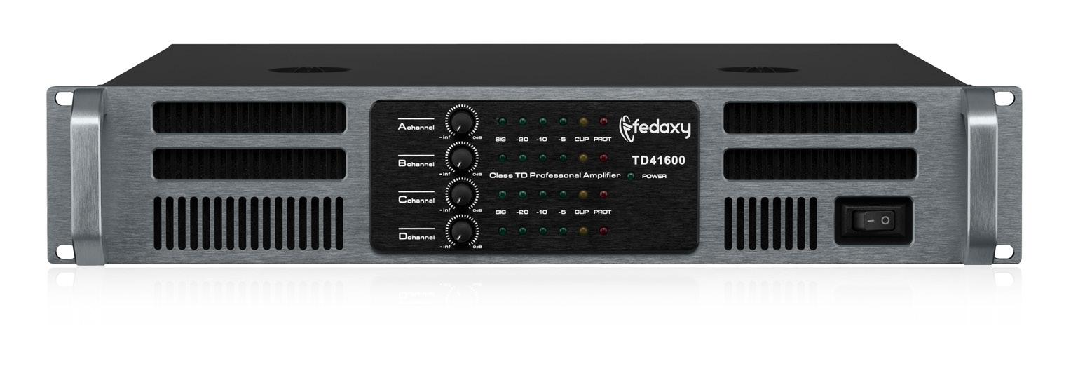 TD41600 2U 4 Channel 4x1600W Class TD Power Amplifier