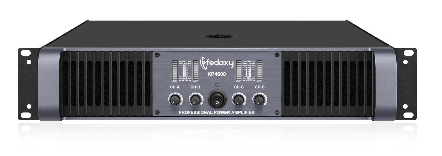 KP4600 4 Channel 4x600W Class H Power Amplifier