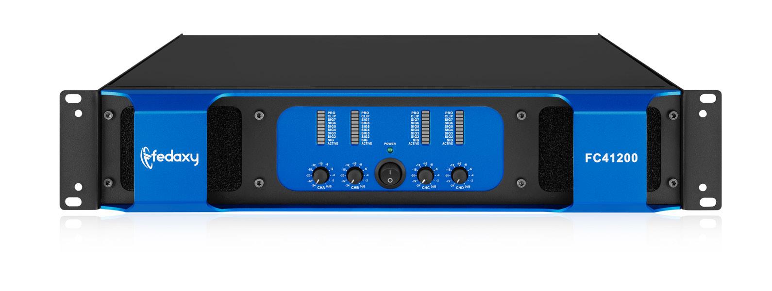 FC41200 4 Channel 4x1200W Class H Power Amplifier