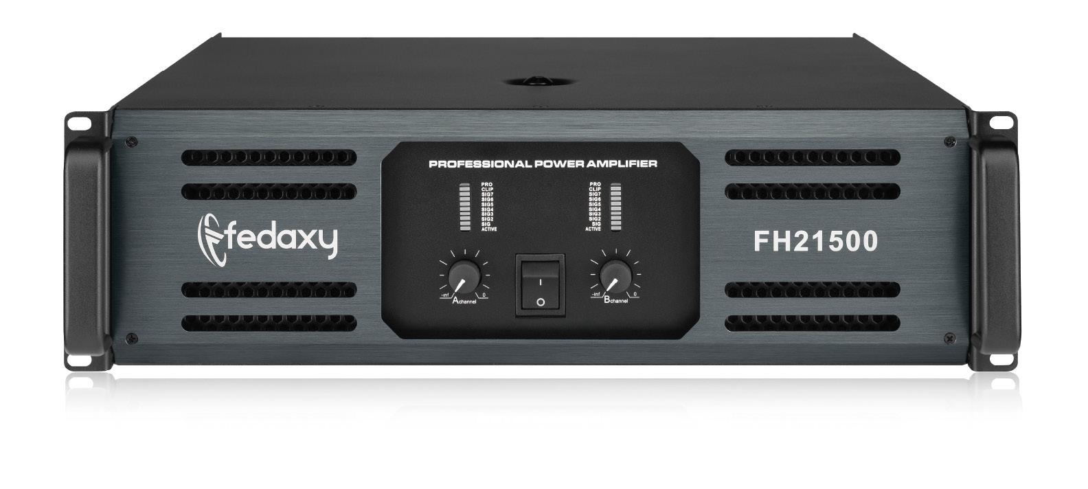 FH21500 3U 2 Channel 2x1500W Class H Power Amplifier